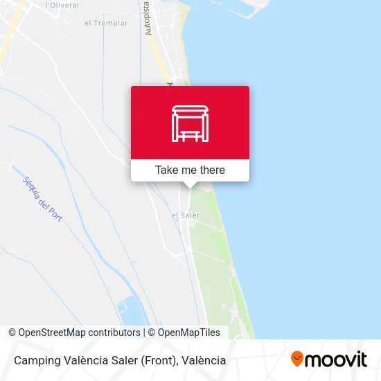 Camping València Saler (Front) map