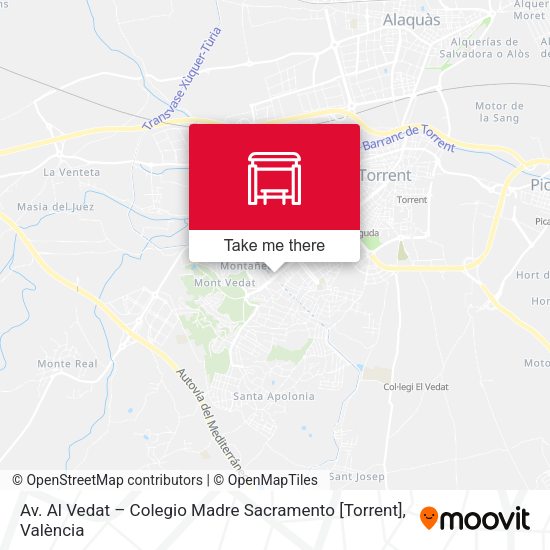 Av. Al Vedat – Colegio Madre Sacramento [Torrent] map