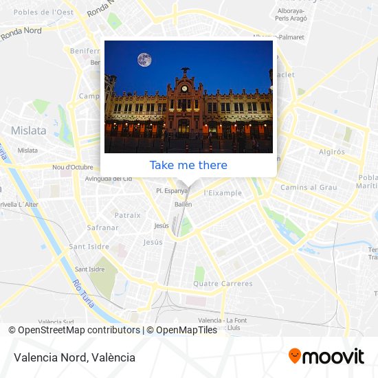 mapa Valencia Nord