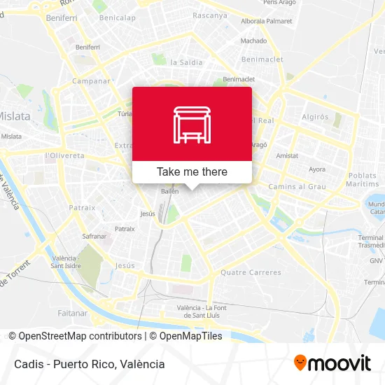 Cadis - Puerto Rico map