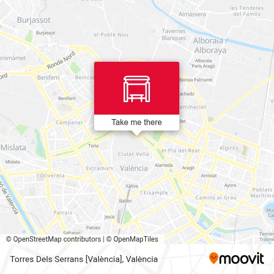 Torres Dels Serrans [València] map