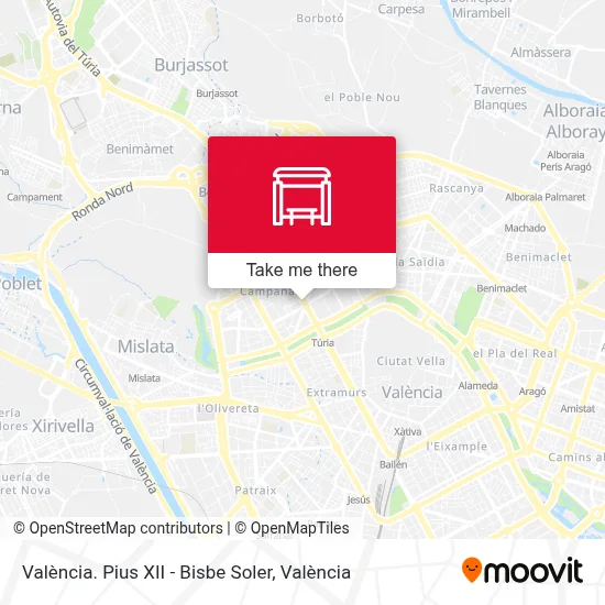 València. Pius XII - Bisbe Soler map