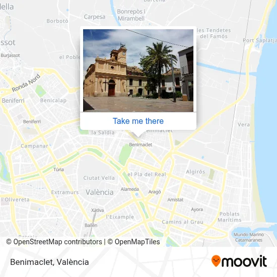 Benimaclet map
