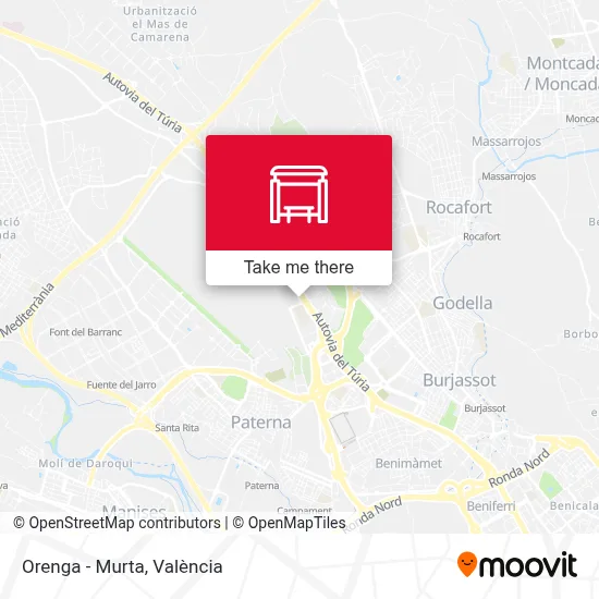 Orenga - Murta map