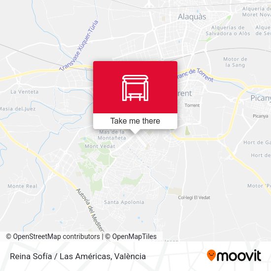 Reina Sofía / Las Américas map