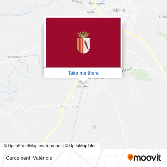 Carcaixent map