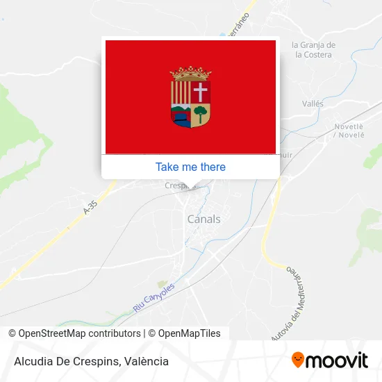 Alcudia De Crespins map