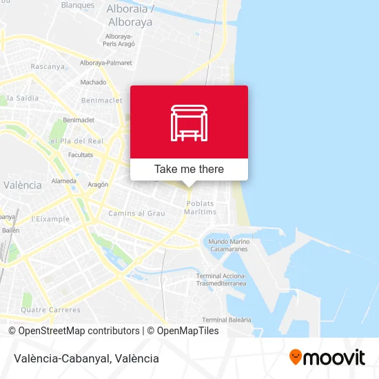 València-Cabanyal map