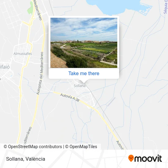 Sollana map