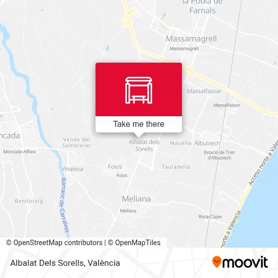 Albalat Dels Sorells map
