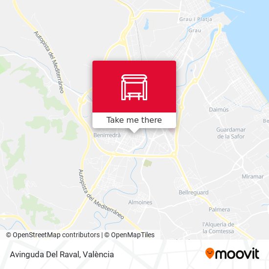 Avinguda Del Raval map
