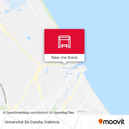 mapa Universitat De Gandia