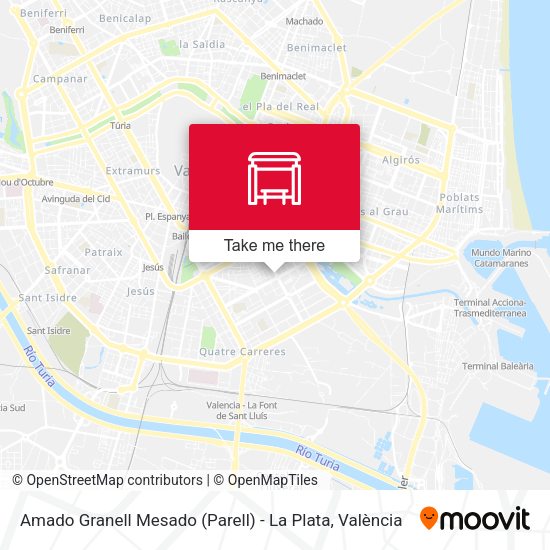 Amado Granell Mesado (Parell) - La Plata map