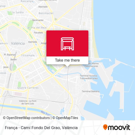 França - Camí Fondo Del Grao map