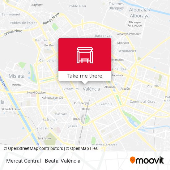 mapa Mercat Central - Beata