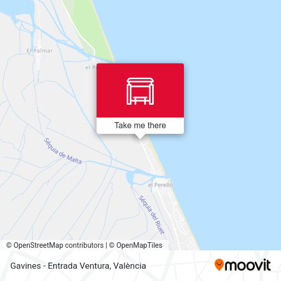 Gavines - Entrada Ventura map
