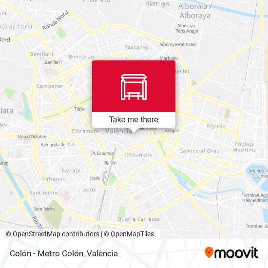 Colón - Metro Colón map