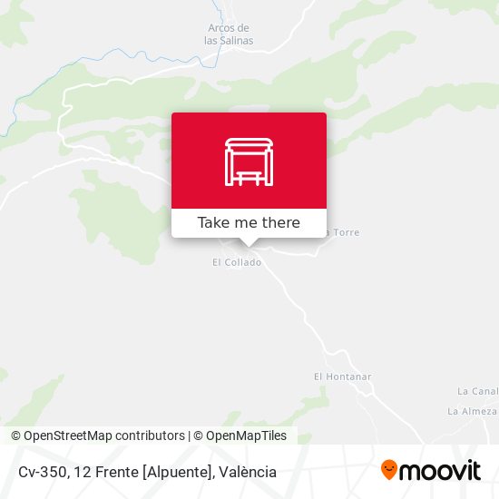 Cv-350, 12 Frente [Alpuente] map