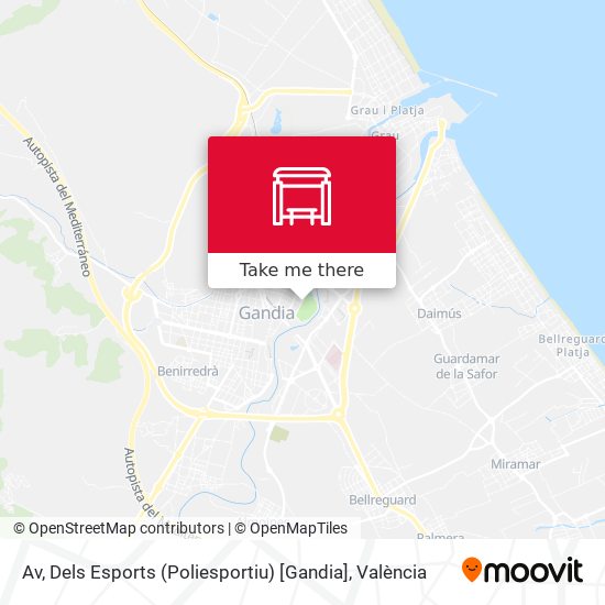 Av, Dels Esports (Poliesportiu) [Gandia] map