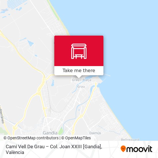 Camí Vell De Grau – Col. Joan XXIII [Gandia] map