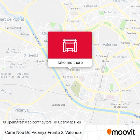 Camí Nou De Picanya Frente 2 map