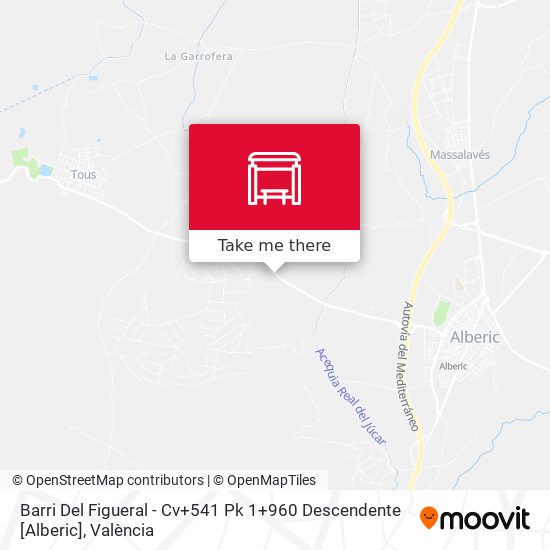 Barri Del Figueral - Cv+541 Pk 1+960 Descendente [Alberic] map