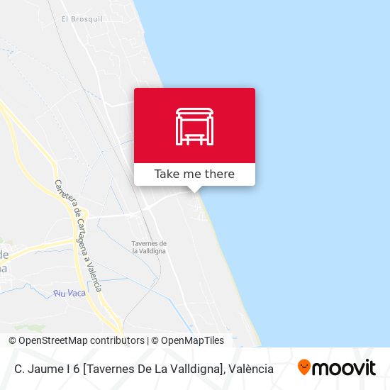 C. Jaume I 6 [Tavernes De La Valldigna] map