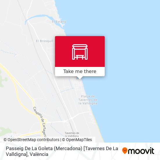 Passeig De La Goleta (Mercadona) [Tavernes De La Valldigna] map