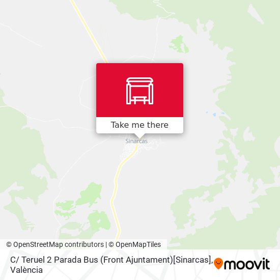 mapa C/ Teruel 2 Parada Bus (Front Ajuntament)[Sinarcas]