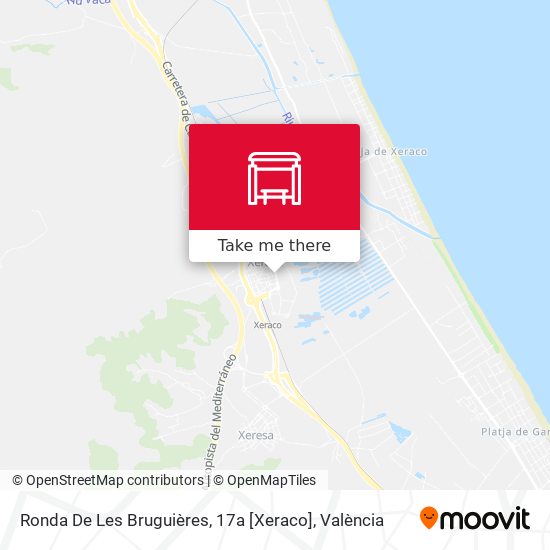 Ronda De Les Bruguières, 17a [Xeraco] map