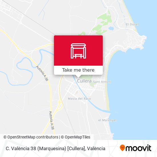C. València 38 (Marquesina) [Cullera] map