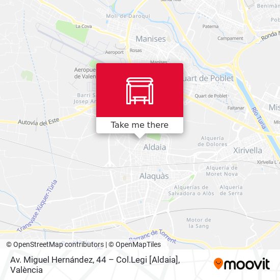 Av. Miguel Hernández, 44 – Col.Legi [Aldaia] map