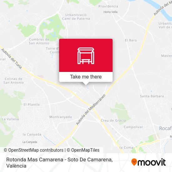 Rotonda Mas Camarena - Soto De Camarena map