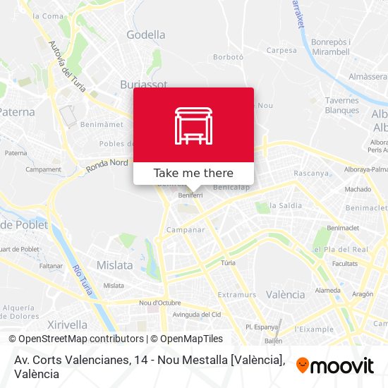 Av. Corts Valencianes, 14 - Nou Mestalla [València] map