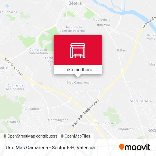 Urb. Mas Camarena - Sector E-H map