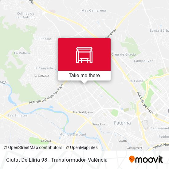 Ciutat De Llíria 98 - Transformador map