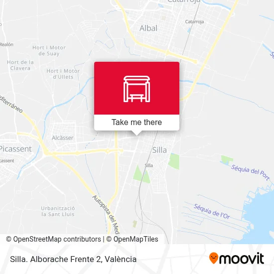 Silla. Alborache Frente 2 map