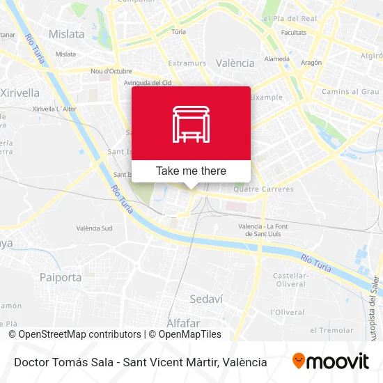 Doctor Tomás Sala - Sant Vicent Màrtir map
