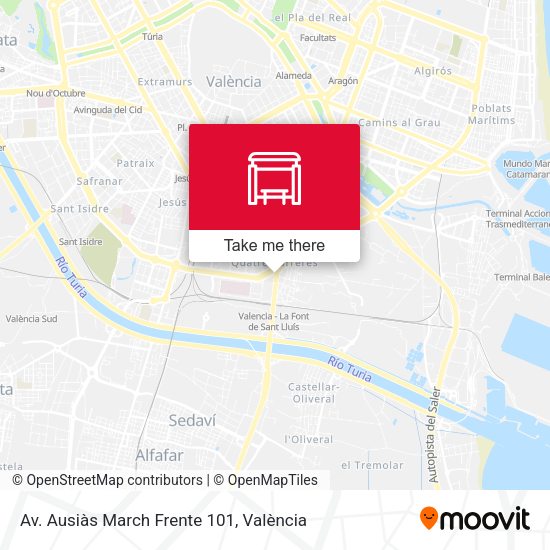 mapa Av. Ausiàs March, 101-105 [València]