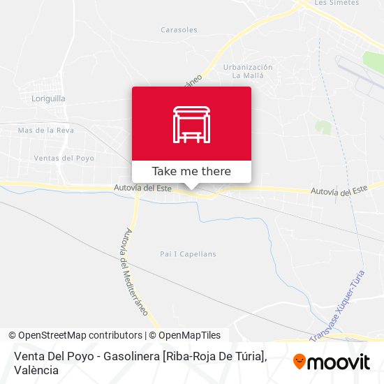 Venta Del Poyo - Gasolinera [Riba-Roja De Túria] map