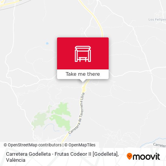 mapa Carretera Godelleta  - Frutas Codeor II [Godelleta]