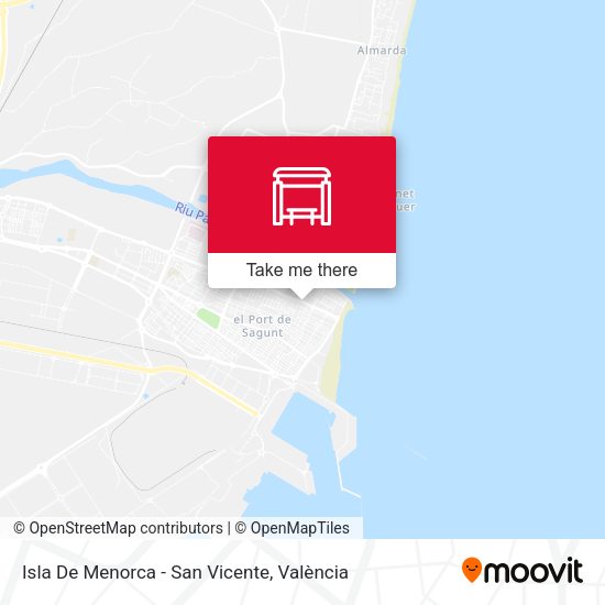 Isla De Menorca - San Vicente map