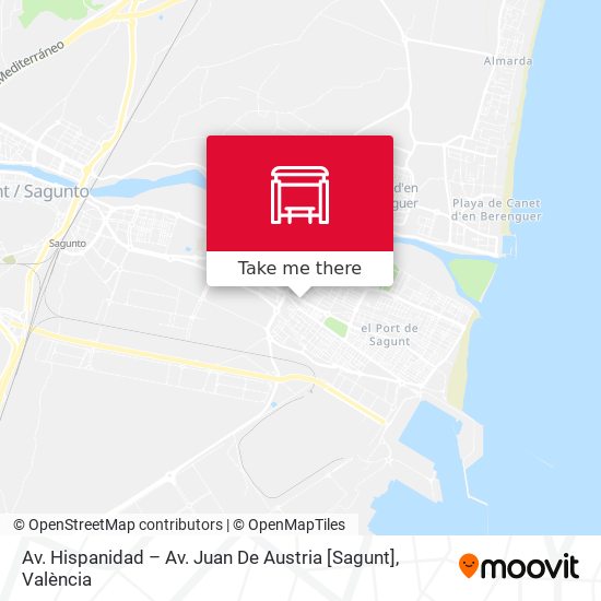 Av. Hispanidad – Av. Juan De Austria  [Sagunt] map