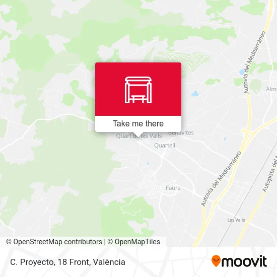 C. Proyecto, 18 Front map