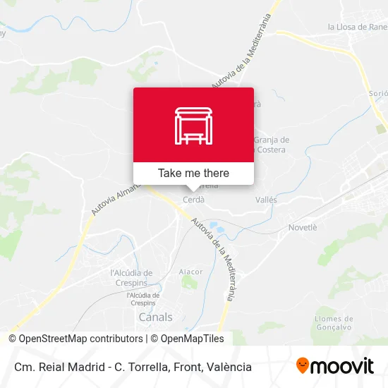 Cm. Reial Madrid - C. Torrella, Front map