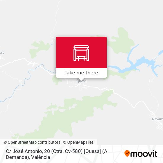 C/ José Antonio, 20 (Ctra. Cv-580) [Quesa] (A Demanda) map