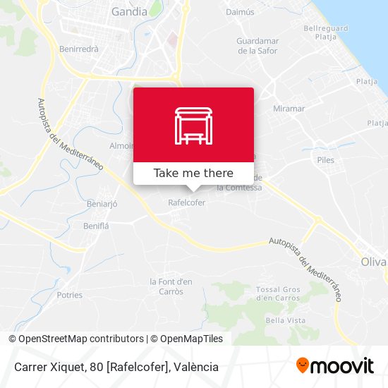 Carrer Xiquet, 80 [Rafelcofer] map