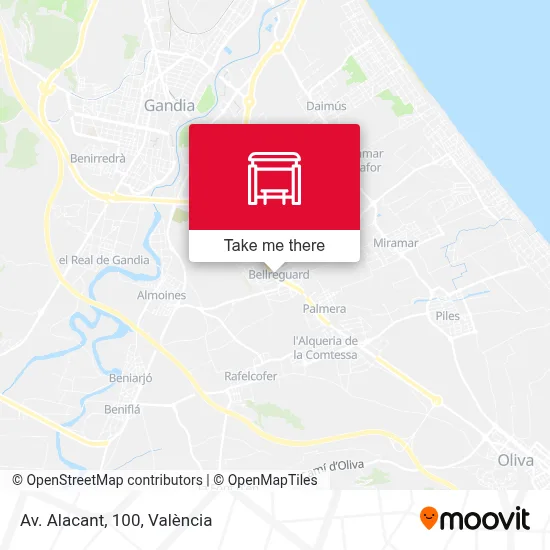 Av. Alacant, 100 map
