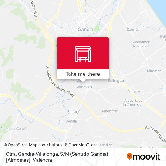 Ctra. Gandia-Villalonga, S / N (Sentido Gandia) [Almoines] map
