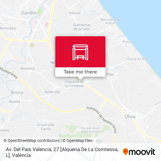 Av. Del País Valencià, 27 [Alqueria De La Comtessa, L] map